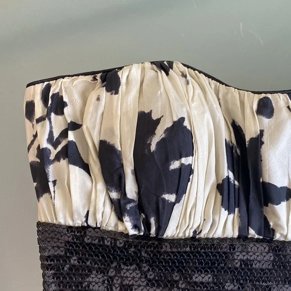 SILK Dress Lyndia Procanik Silk Dress with Beads Size 4 MSRP $398 - Picture 3 of 9